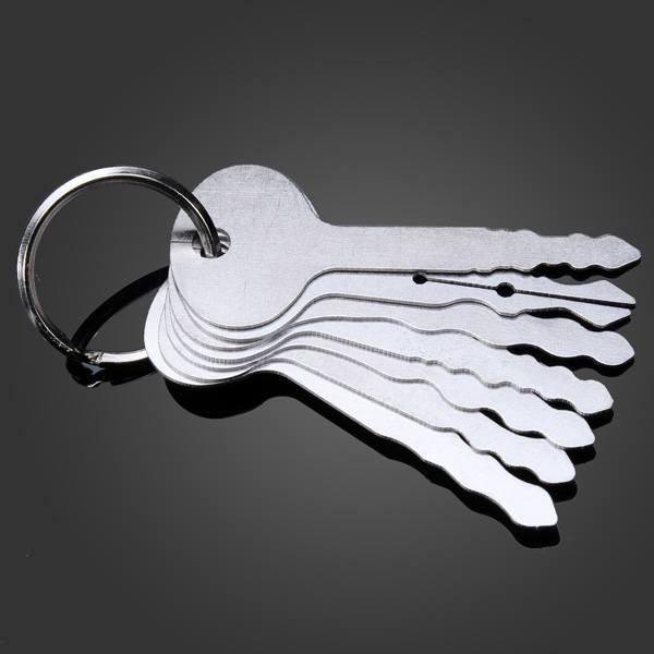DANIU 7pcs Car Lock Opener Double Sided Lock Pick Set Locksmith Tools - photo 3