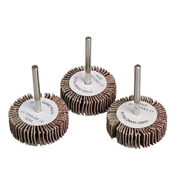 3pcs 31.5mm Sandpaper Grinding Wheel Dremel Accessories Rotary Tools - photo 2
