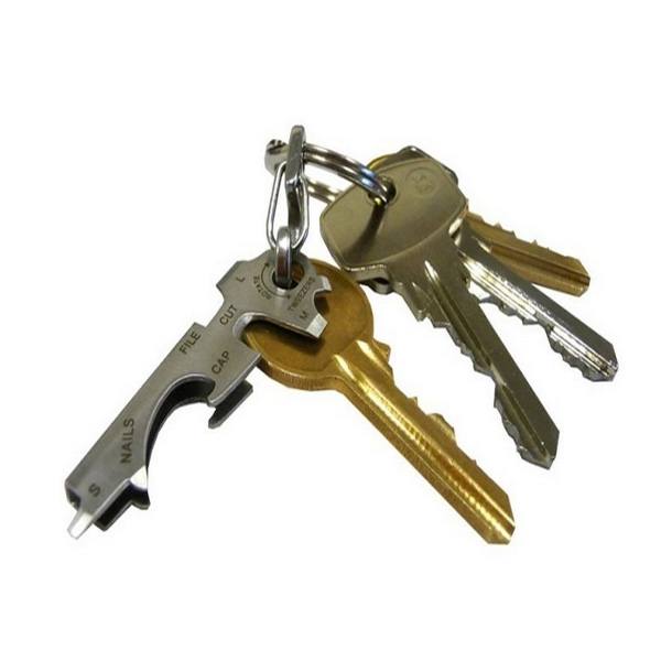 AOTDDOR EDC 8 in 1 Bottle Opener Keychain Gadget Multi-function Key Clip - photo 2