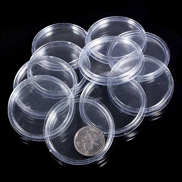 10pcs 18mm to 50mm Boxed Lighthouse Coin Capsules Coin Display Cases - photo 6