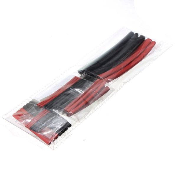 42pcs 2:1 Polyolefin H-type Heat Shrink Tube Sleeving Black Red - photo 8