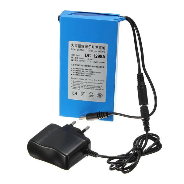 DC12V 4500mAh Super Rechargeable Portable Lithium Battery EU Plug - photo 8