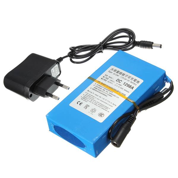 DC12V 4500mAh Super Rechargeable Portable Lithium Battery EU Plug - photo 1