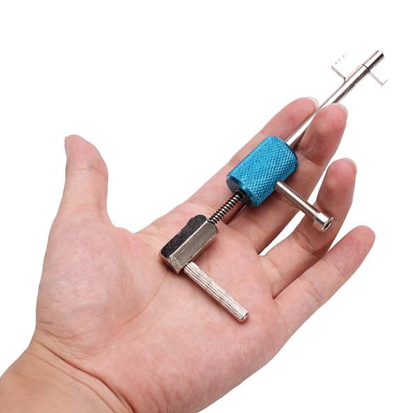 DANIU Civil Lock Quick Forced Open Lock Picks Locksmith Tool Silver + Blue - photo 4