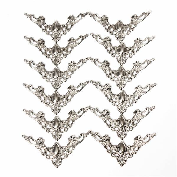 12pcs Jewelry Box Gift Wine Case Book Scrapbook Album Corner Decorative Protector - photo 5
