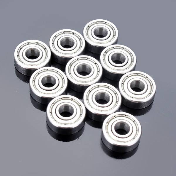 10pcs 5x14x5mm Steel Sealed Shielded Deep Groove Ball Bearing 605zz - photo 3