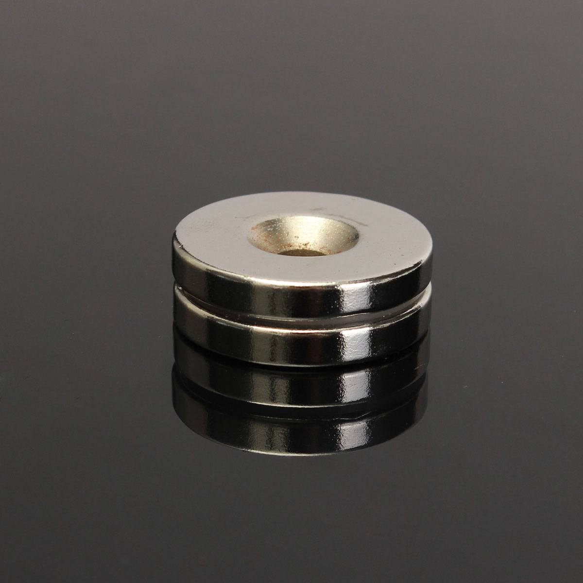 2pcs N50 30mm x 5mm Strong Round Magnets 5mm Hole Rare Earth Neodymium Magnets - photo 2
