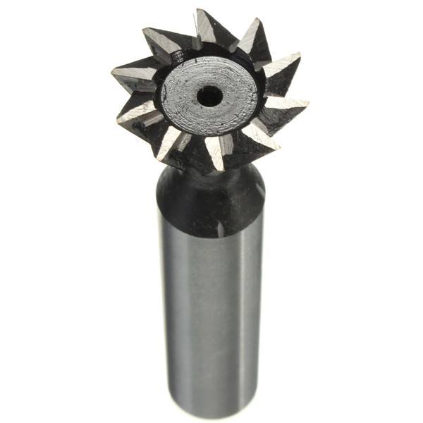 20mm 60 Degree HSS Dovetail Milling Cutter Straight Shank Woodworking Milling Cutter - photo 2