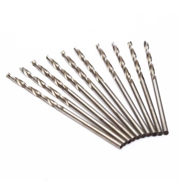 10Pcs 0.3-3mm Micro HSS Twist Drilling Bits Straight Shank Electrical Drill Tool - photo 4