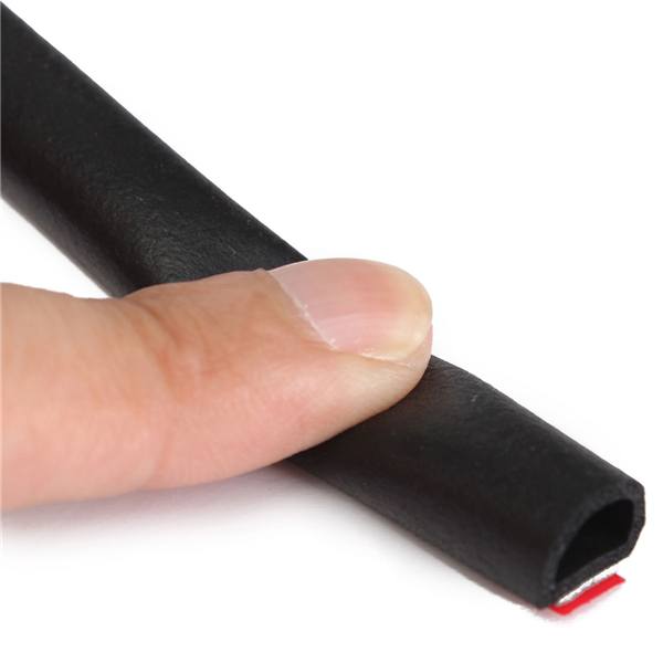 1M Small D Shape Car Truck Motor Door Hollow Rubber Seal Weather Strip 10x7.5mm - photo 6