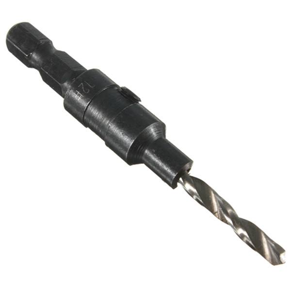5pcs Hss Countersink Drill Cone Bit Set Quick Change Hex Shank Woodworking Screw Reamer - photo 7