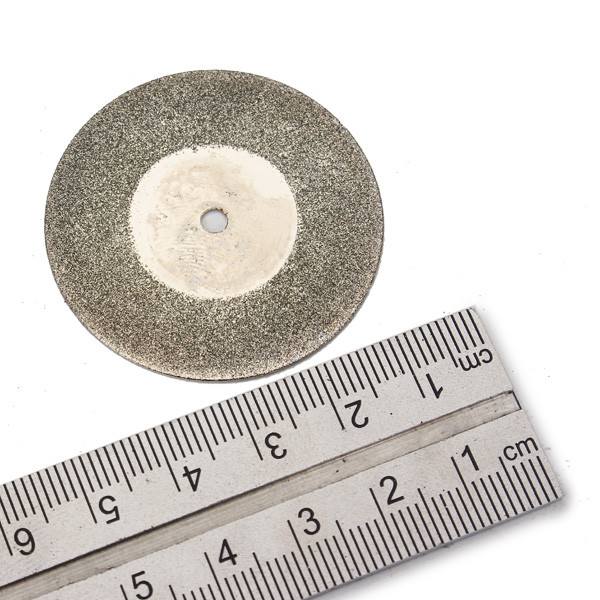 10pcs 40mm Diamond Grinding Wheel Cutting Disc with 2 Mandrels for Dremel Rotary Tool - photo 5