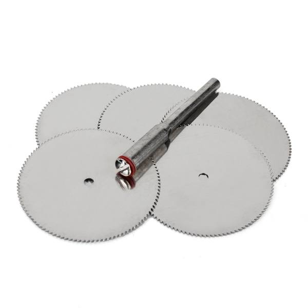 5Pcs 32mm Stainless Steel Slice Metal Cutting Disc with 1 Mandrel for Dremel Rotary Tools - photo 6
