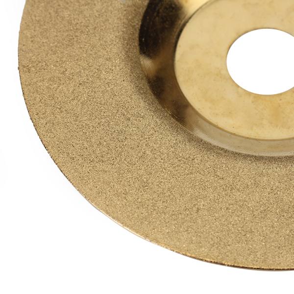 100mm x 16mm Diamond Grinding Wheel Disc Hard Alloy Golden Polishing Disc - photo 3