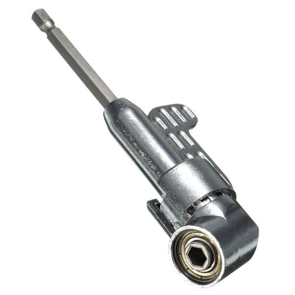 Drillpro 1/4 Inch Hex Screwdriver Bit Holder 105 Degree Angle Extension Socket Holder Adaptor - photo 1