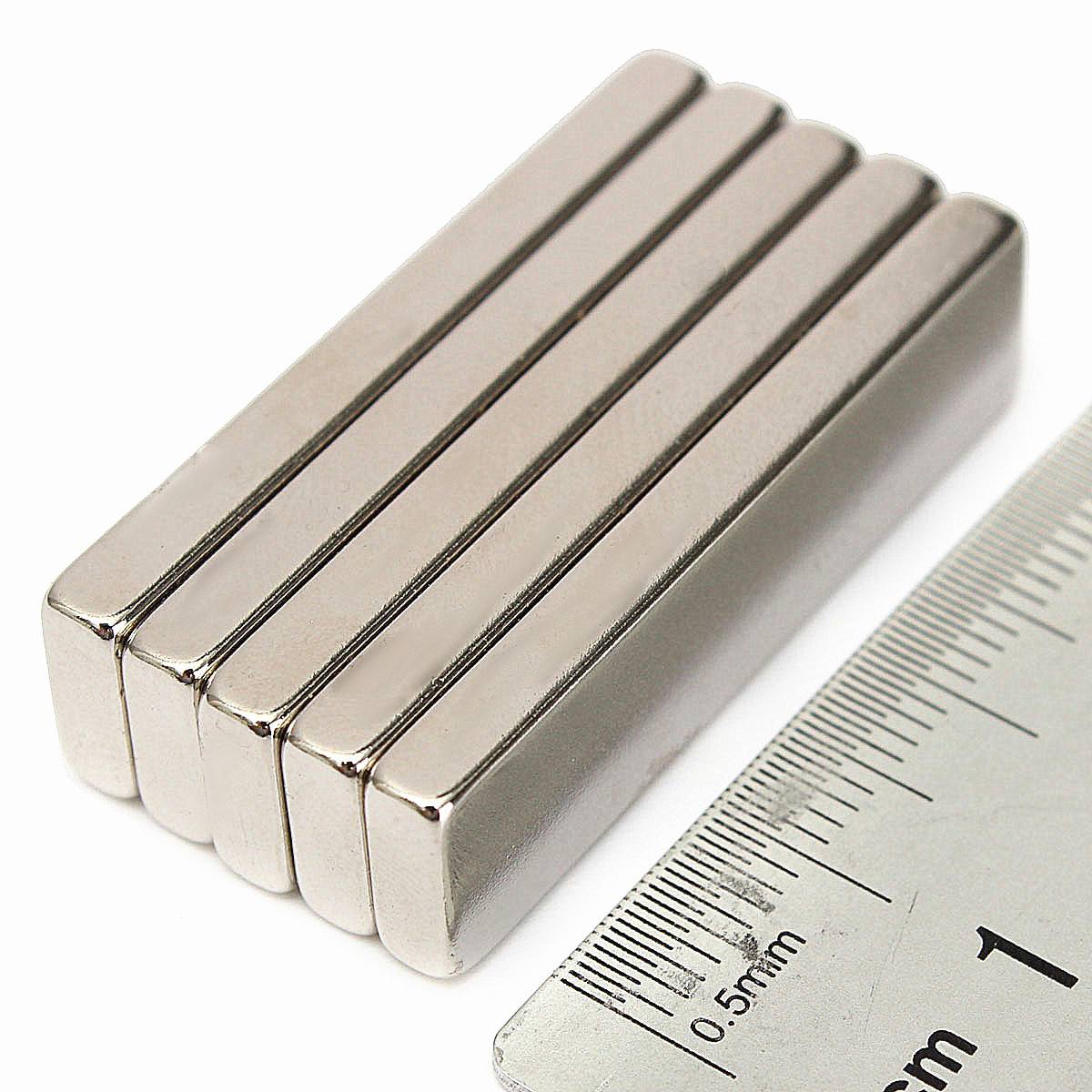 5pcs N52 40x10x4mm Strong Block Magnets Rare Earth Neodymium Magnets - photo 5