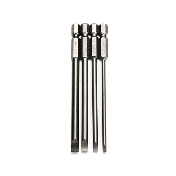 4pcs 100mm 3mm-6mm Magnetic Flat Head Slotted Tip Screwdrivers Bits 1/4 Inch Hex Shank - photo 3