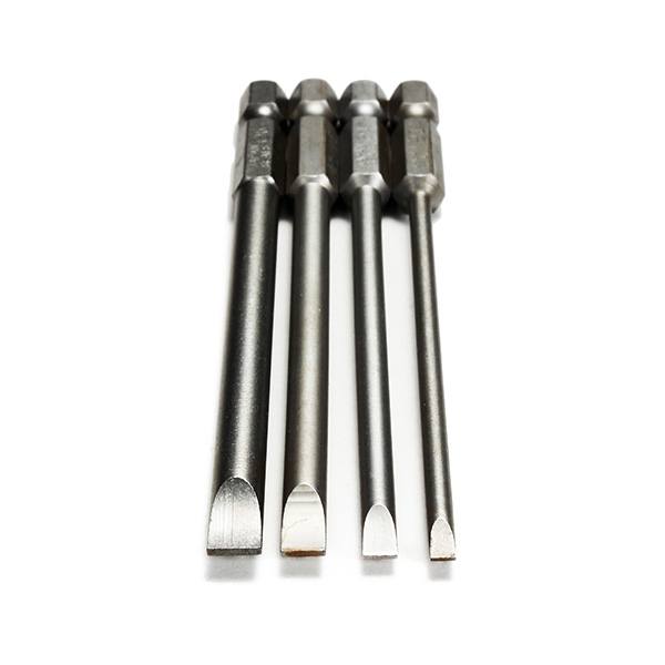 4pcs 100mm 3mm-6mm Magnetic Flat Head Slotted Tip Screwdrivers Bits 1/4 Inch Hex Shank - photo 4