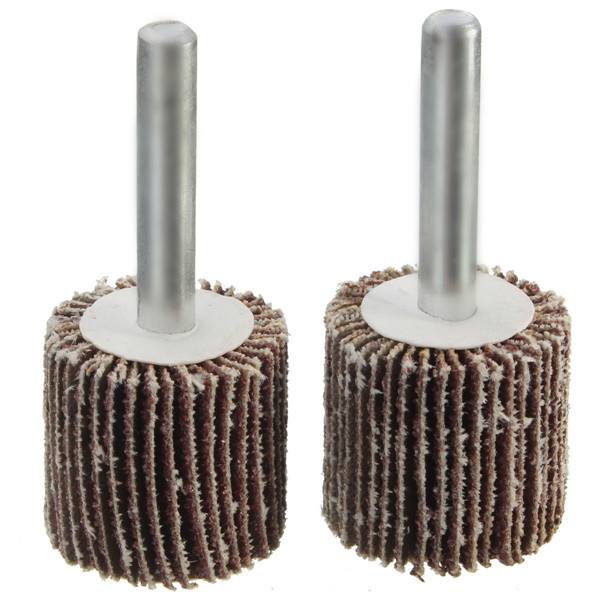 6mm Shank Sandpaper Grinding Wheel 60/80 Grit Dremel Accessory For Rotary Tool - photo 5