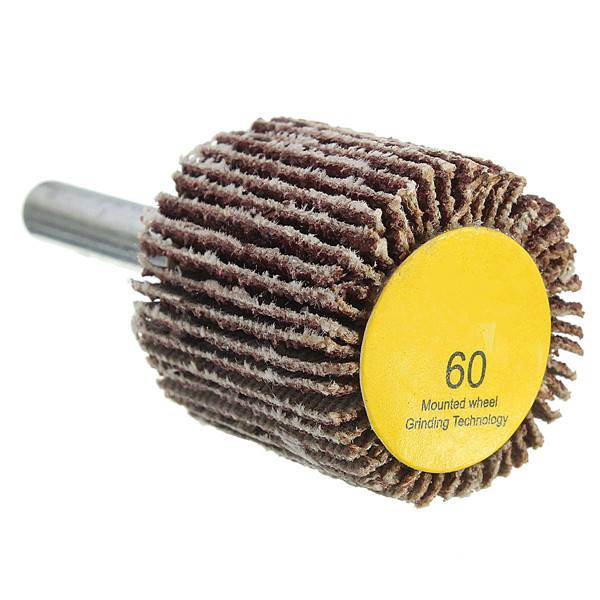 6mm Shank Sandpaper Grinding Wheel 60/80 Grit Dremel Accessory For Rotary Tool - photo 7