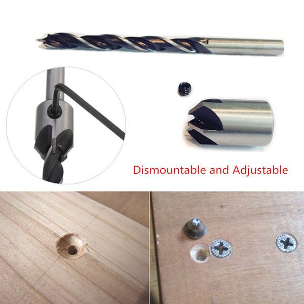 3mm Three Sharp HSS Carpentry Countersink Drill High Speed Steel Drill Bit with Wrench - photo 6