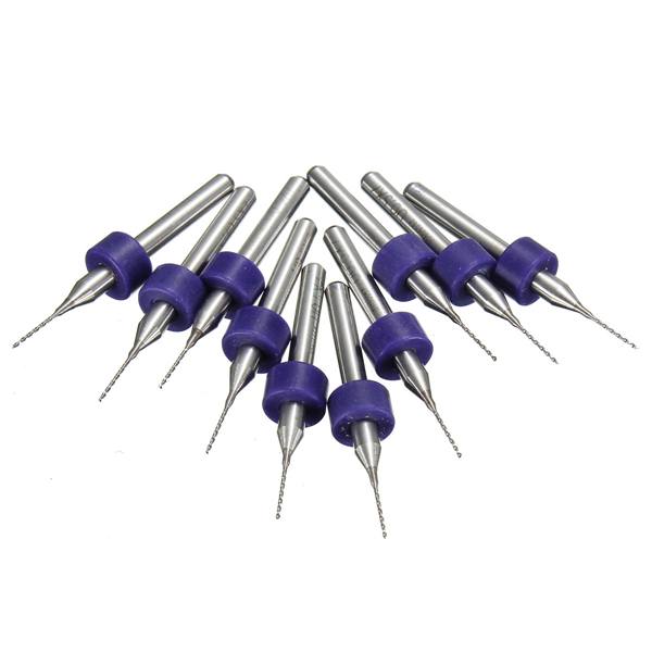 10pcs 0.5mm Mini PCB Drill Bits For CNC Print Circuit Board Tungsten Steel - photo 5