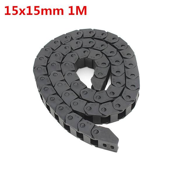 15x15mm L1000mm Plastic Cable Drag Chain Wire Carrier for CNC Router Machine - photo 1
