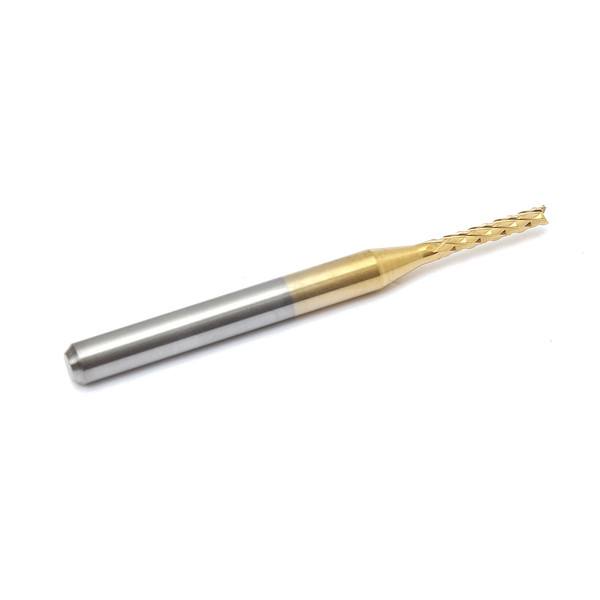 1.5mm Tungsten Steel Titanium Coat Carbide End Mill Cutter Engraving Bit CNC PCB Rotary Burr - photo 2