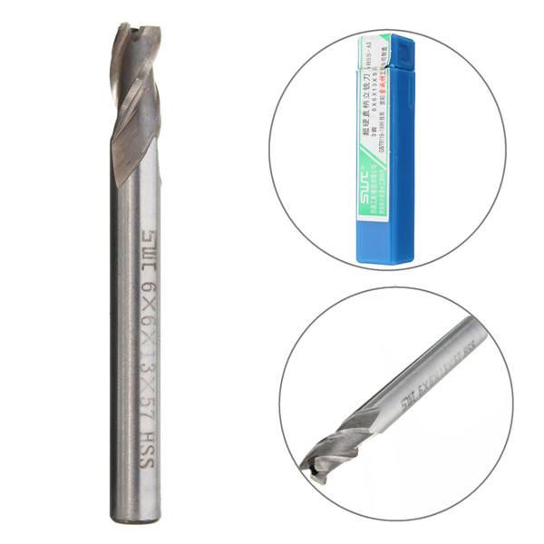 6mm 3 Flute HSS Aluminium Extra Long End Mill Cutter CNC Bit - photo 3