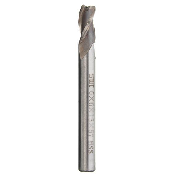 6mm 3 Flute HSS Aluminium Extra Long End Mill Cutter CNC Bit - photo 6