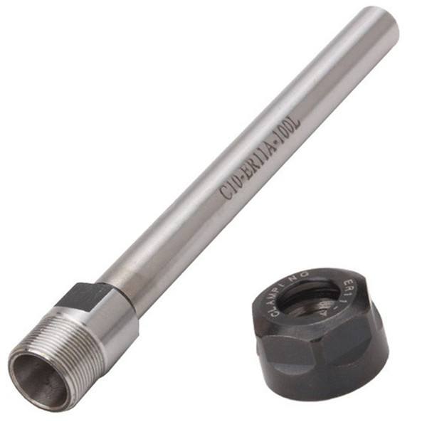 C10 ER11A 100L Collet Chuck Holder CNC Milling 100mm Extension Rod Straight Shank - photo 6