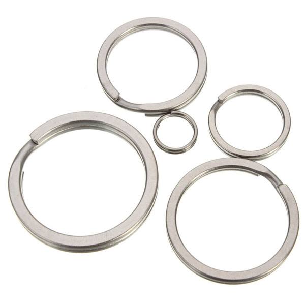 Gear Titanium Ti Key Chain Key Ring Split Ring 4-12inch 10mm 18mm 25mm 28mm 32mm - photo 3