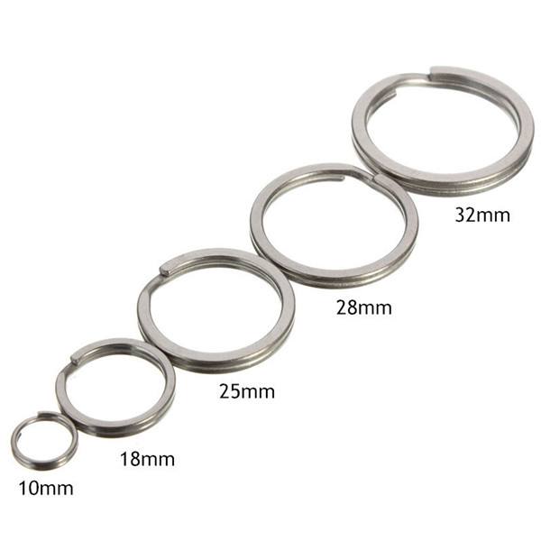 Gear Titanium Ti Key Chain Key Ring Split Ring 4-12inch 10mm 18mm 25mm 28mm 32mm - photo 8