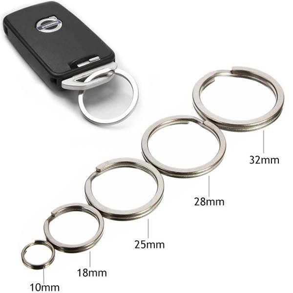 Gear Titanium Ti Key Chain Key Ring Split Ring 4-12inch 10mm 18mm 25mm 28mm 32mm - photo 9