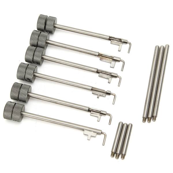 DANIU 6Pcs Improved Flag Pole with Pin Locksmith Lockpicks Tools Set - photo 1