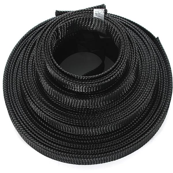 6mm Braided Expandable Auto Wire Cable Sleeving High Density Sheathing - photo 2