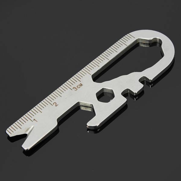 Sanrenmu GJ017D Mini Multi Tools Kit Nail Puller Wrench Opener Keychain - photo 2