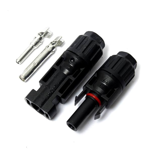 MC4 Male Female M/F Photovoltaic Wire Cable Connector Set For Solar Panel DIY - photo 3