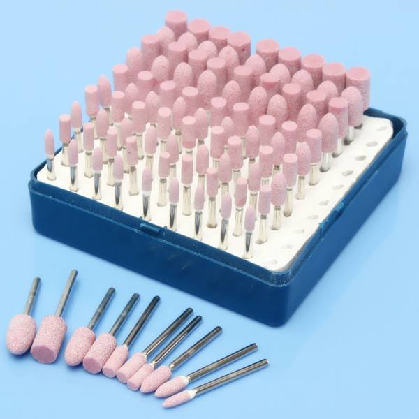 100pcs Abrasive Stone Point Grinding Head Wheel Tool Kit For Dremel Rotary Tools - photo 1