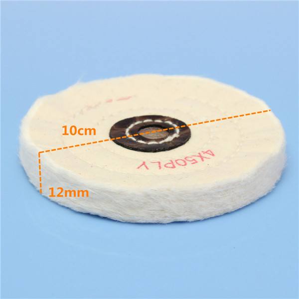 4 Inch Round Felt Wool 1/2 inch Arbor Buffer Polisher Buffing Polishing Wheel - photo 7