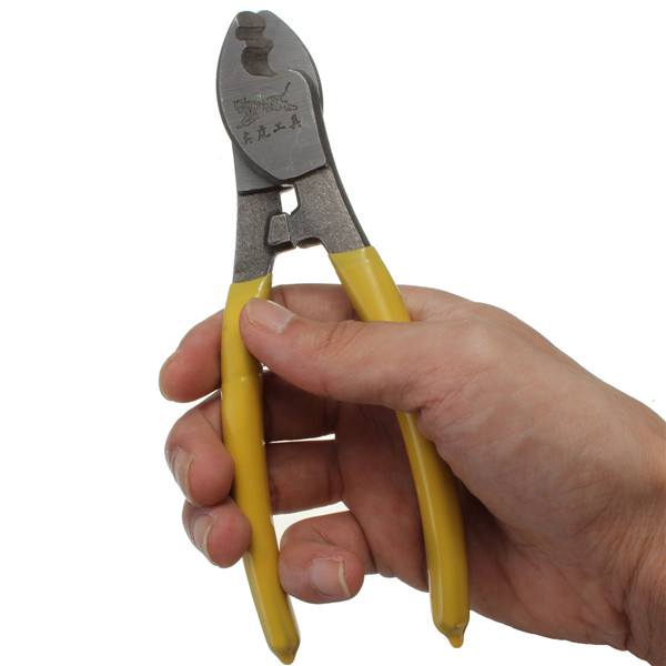 6Inch Cable Cutter Plastic Handle Electric Wire Stripper Cutting Plier Tool Kit - photo 9