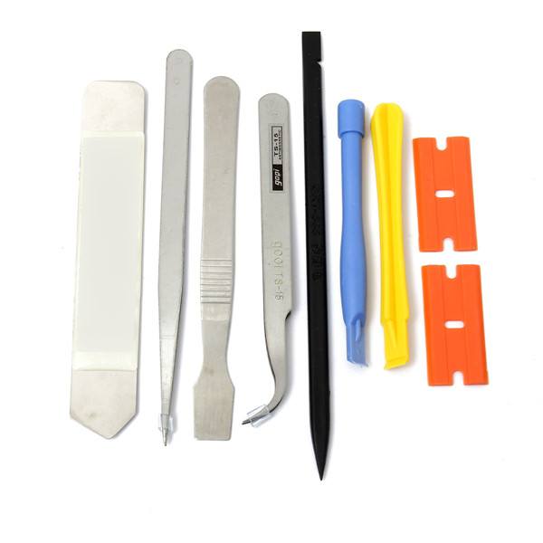 9 in 1 Repairing Opening Pry Tools For Cell Phone Laptop Repair Kit - photo 7