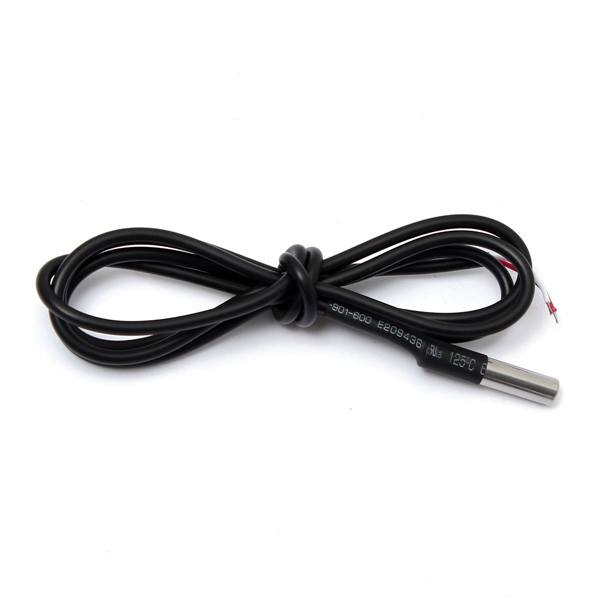 2 Wires Cables Digital Temperature Sensor Probe DS18B20 Thermometer Thermal - photo 1