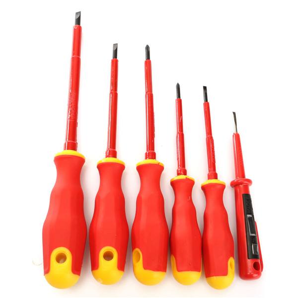 Practical 6 Pcs VDA Electricians Screwdriver Set Electrical Insulated Kit Tools - photo 1