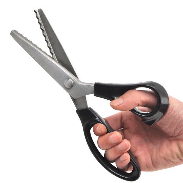 Pinking Shears Scissors Sewing Craft Upholstery Tailor Zig Zag Tool - photo 1