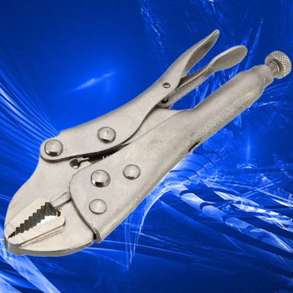 Metal Curved Jaw Vice Grip Locking Vice Mole Grip Plier Clamp Wrench Silver - photo 10