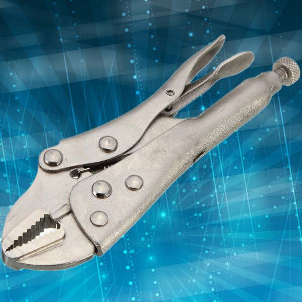 Metal Curved Jaw Vice Grip Locking Vice Mole Grip Plier Clamp Wrench Silver - photo 9