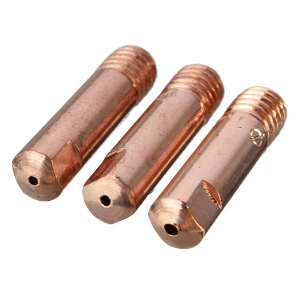 10 Pcs MB-15AK M6 MIG/MAG Welding Torch Contact Tip Gas Nozzle 0.8/1.0/1.2mm - photo 7