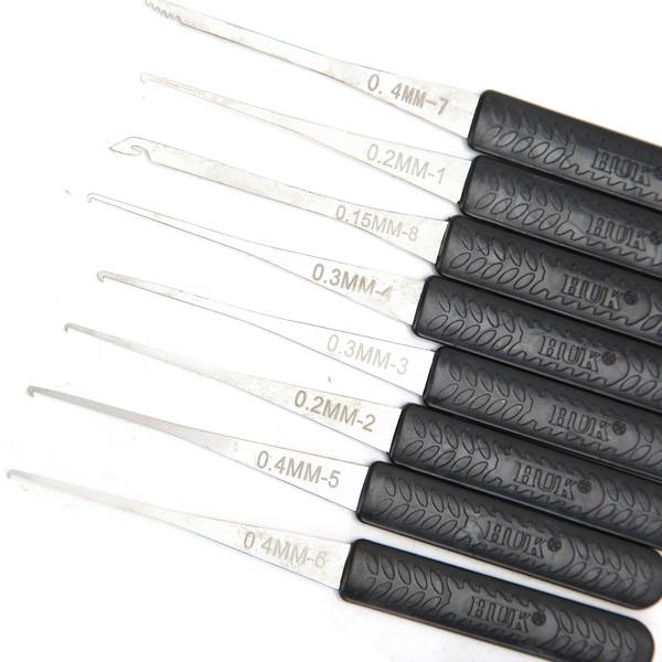 12Pcs Lock Broken Key Extractor Remove Removal Hooks Needle Lock Picks Locksmith Tools Set - photo 2