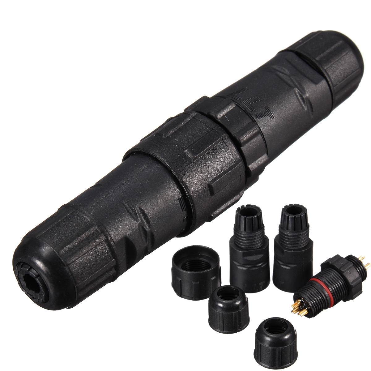 3 Pins 3P Waterproof Electric Plug Cable Wire Connector Socket - photo 1